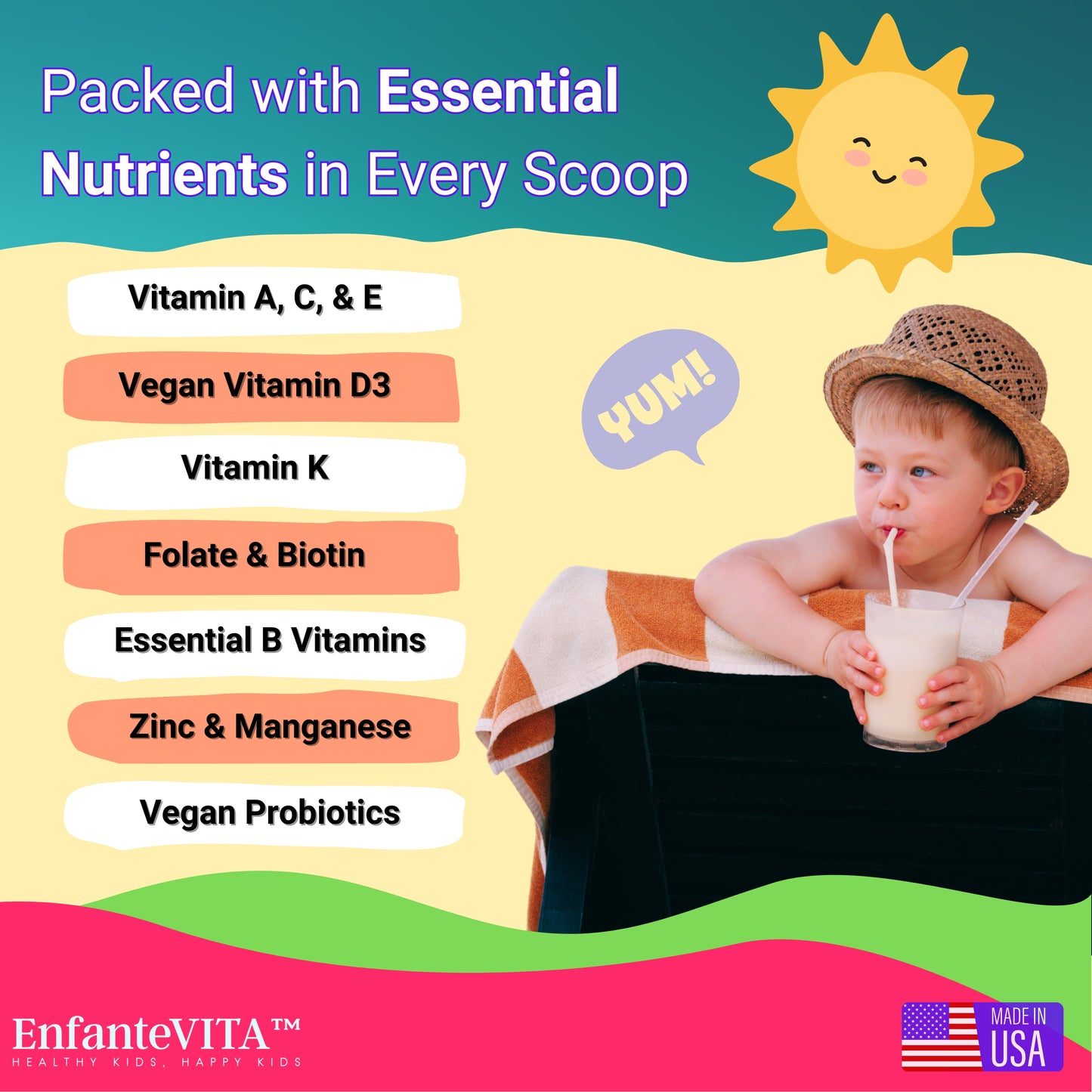 Children’s Vegan Complete Multivitamin with Probiotics (90 day supply) Raspberry
